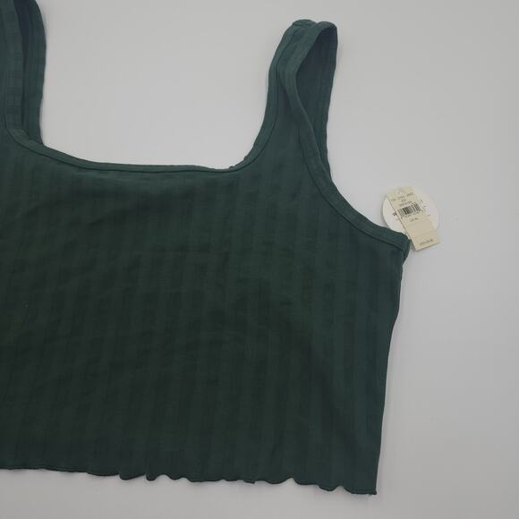 Offline by Aerie Women's OG Original Crop Tank in Green Size XL - Picture 4 of 8